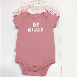 George Baby Girls’ 3-Pack Bodysuits – Size 6–12 Months – NWT